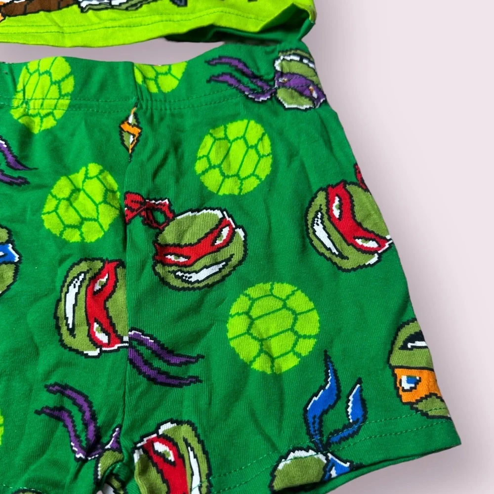 NWT Boys Nickelodeon Teenage Mutant Ninja Turtles Two Piece Shorts Tank Pajamas